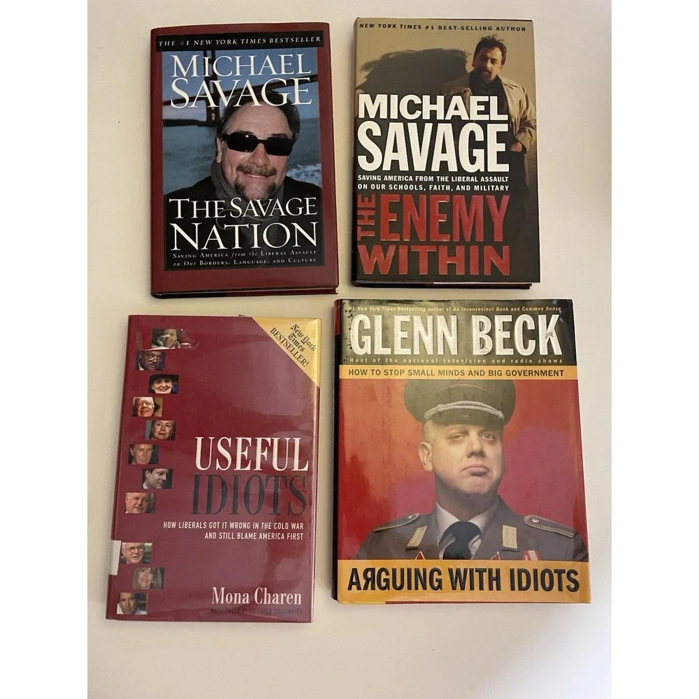 Lot Of 4 Conservative Republican Books‎ Mixed Authors Beck Savage Charen